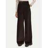 Weekend Max Mara Hlače iz tkanine Tania 2625136012 Rjava Regular Fit