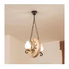 Brilagi - Luster na lancu ROATA 2xE14/40W/230V hrast