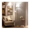 Brilagi - Podna lampa CERIA 1xE27/100W/230V + 1xE14/25W zlatna/bela