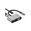 Adapter-konverter USB Tip C na HDMI 4K/VGA/1xUSB 3.0/Type C Linkom