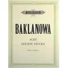 BAKLANOWA: ACHT LEICHTE STUCKE, VL + KLAV NOTE
