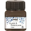 Rayher. Barva za porcelan in steklo, 20ml, espresso rjava, prosojna
