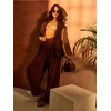 Sinsay - Wide leg pantalone - braon
