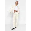 Trendyol Ecru High Waist Wide Leg Jeans