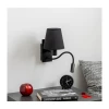 Brilagi - LED zidna lampa NUBILA 1xE27/25W/230V + LED/3W crna