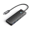 Orico RAZDELILNIK ZVEZDIŠČA IZ USB-C NA 2X USB-A + USB-C ZA PRENOSNIK, ČRNE barve