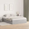 Krevet s ladicama Siva Sonoma 135 x 190 cm Konstruirano drvo