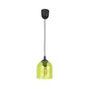 Luster na sajli CHRIS, 1x E27/60W/230V, prečnik 11 cm, zelene boje