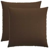 vidaXL Prevleka za blazino 2 kos HEERLEN Rjava 60 x 60 cm Blago