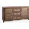Linnea Komoda, Sa 2 vrata i 3 fioke, Hrast