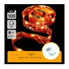 Aigostar - LED lanac 100xLED/3xAA 10m topla bela crvena