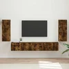 Set TV komoda 4 pcs Dimljeni hrast Konstruirano drvo