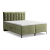 Zelena boxspring postelja s prostorom za shranjevanje 160x200 cm Mikana – Makamii