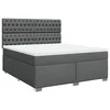 vidaXL vidaXL Box spring postelja z vzmetnico temno siva 180x200 cm blago, (21309402)