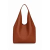 Vrečasta torbica LS COLLECTION Andrea Massi - rjava, hobo