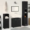 Set namještaja za kupaonicu 4 pcs Crni hrast Konstruirano drvo