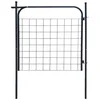 Vidaxl Vrtna ograja 100x100 cm antracitna