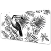 Decormat Podloga za pisalno mizo Black and white tropics 100x50 cm
