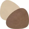 LINDDNA podstavek za kozarce, krivulja, Double, Cloud brown/Nupo Sand