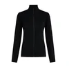 Ženski pulover Icebreaker Merino 300 RealFleece Descender LS Zip Black M