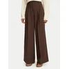 Weekend Max Mara Hlače iz tkanine Adelfi 2625136032 Rjava Regular Fit
