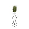 Stalak za cveće LOFT 70x23,5 cm crne boje