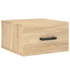 Vidaxl Stenska nočna omarica sonoma hrast 35x35x20 cm