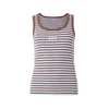 GAP Top svetlo modra / čokolada / bela