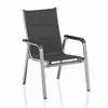 Kettler KETTLER Basic Plus Padded zložljiv aluminijast stol, srebrno/antracit