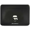 Torba za laptop Karl Lagerfeld Sleeve Saffiano Ikonik 16. crna (KLCS16PISFBK)