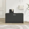 Klupa za cipele crna 80x24x45 cm, inženjerski drvo