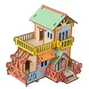 3d eko drvene puzzle - SEOSKA KUĆA ( 1217)