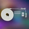 Briloner LED-trak RGBIC Neon, bel, 5 metrov, USB, senzor za glasbo - Študija/pisarna - Sodobni - Plastika