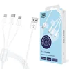 shumee Dodatki - 3MK kabel USB tipa A na USB C/Micro USB/Lightning 1,2 m 20 V/2,4 A 15 W bel MM - globalno