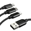 Infostyle Polnilni in podatkovni kabel 3 v 1 Črna