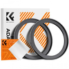 K&F Step Up Filter Ring 72-82mm*2pcs,+Vacuum Cleaning Cloth*1