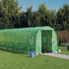 Staklenik s čeličnim okvirom zeleni 12 m2 6 x 2 x 2 m