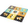 Ikonka Penasta puzzle podloga Pisane živali 9 kosov - 85x85 cm