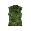 Desigual Top cijansko modra/oliva