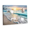 tulup.si Plošča iz plute Plaža morja piasek 100x70 cm Kovinski zatiči