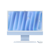 Apple All in One Računar 24 iMac M4 sa 4,5K Retina displejom, 10-jezgarnim CPU-om, 10-jezgarnim GPU-om, 16 GB objedinjene memorije i 256 GB SSD, Plavi