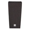 Prosperplast Plastični okrasni lonec RATO SQUARE 17x17x32,4 cm, 7,2 l, temno rjav