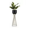 Metalna saksija LOFT 68x20 cm zlatna/crna