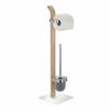 WENKO 20397100 - WC četka SAMONA 20x71,5 cm hrom/smeđa/satin