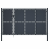 Vrtna vrata Čelik 350x175 cm Antracit