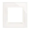 Enojni okvir Nature-Glass, BELI BISER, IP20/IP44 (IP44 - uporabite tesnilo)