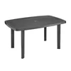 Vrtna miza Faro, antracit, PVC, 137x85x72cm
