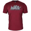 Muška majica kratkih rukava Zovi čoveka, Bordo