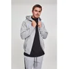 Gray hooded zipper