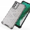 Honeycomb pancirna futrola sa silikonskim okvirom za Samsung Galaxy A32 5G - Prozirna KP10001